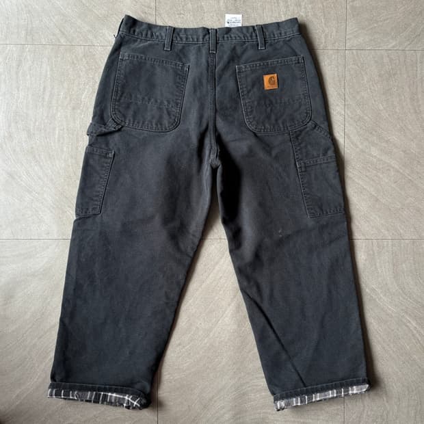 칼하트 정품 오리지널 b111 블랙 싱글니 카펜터 팬츠