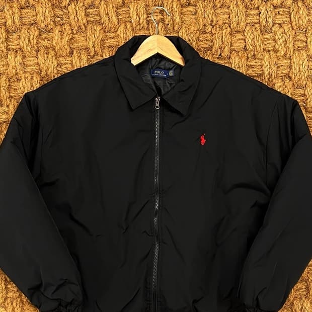 폴로 카라 봄버 자켓 패딩