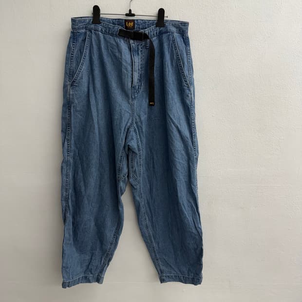 리(Lee) 데님 와이드 벨트 팬츠 (M)