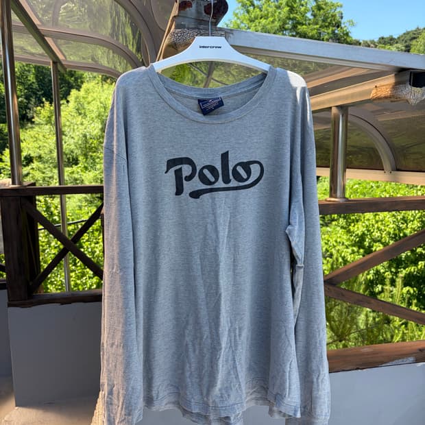 90s 폴로 스포츠(Polo Sport) 로고 롱슬리브 티셔츠
