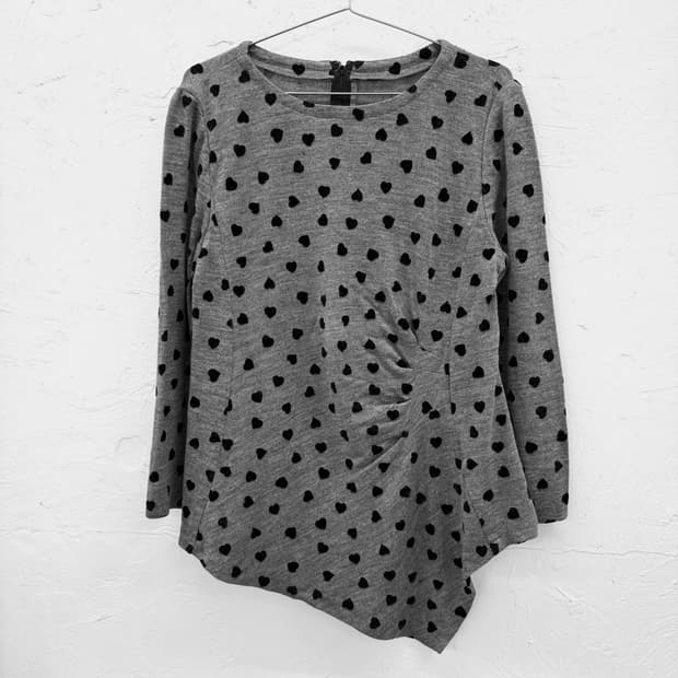 l&b 하트 개더 니트