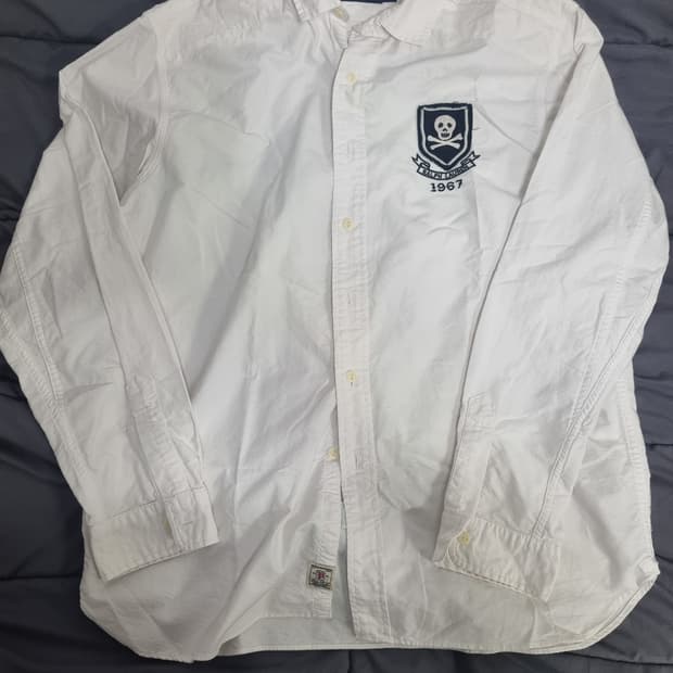 폴로랄프로렌 스컬 패치 셔츠 화이트 XL