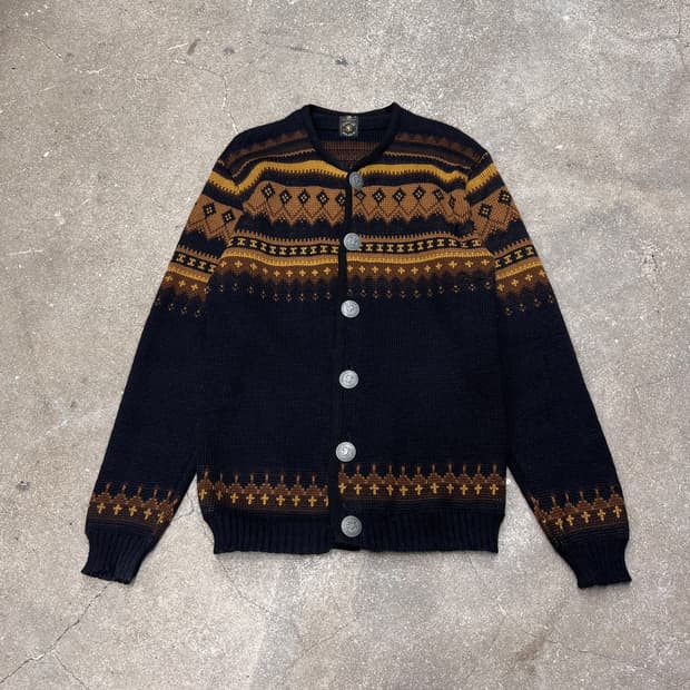 Ren-Dale 노르딕 울 니트 가디건