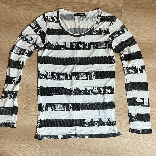 히스테릭글래머 슬리브 티셔츠