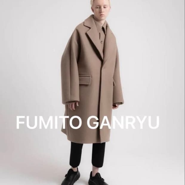 Fumito ganryu 간류 체스터필드 코트 2사이즈
