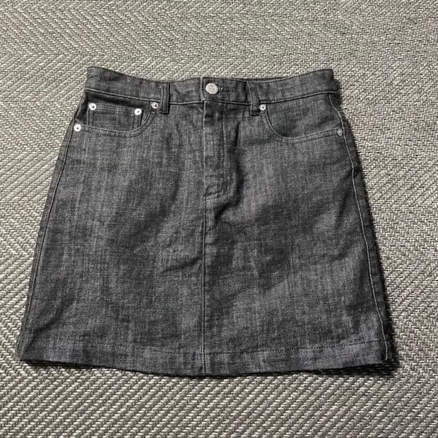 A.P.C 데님 미니스커트 흑청(34)