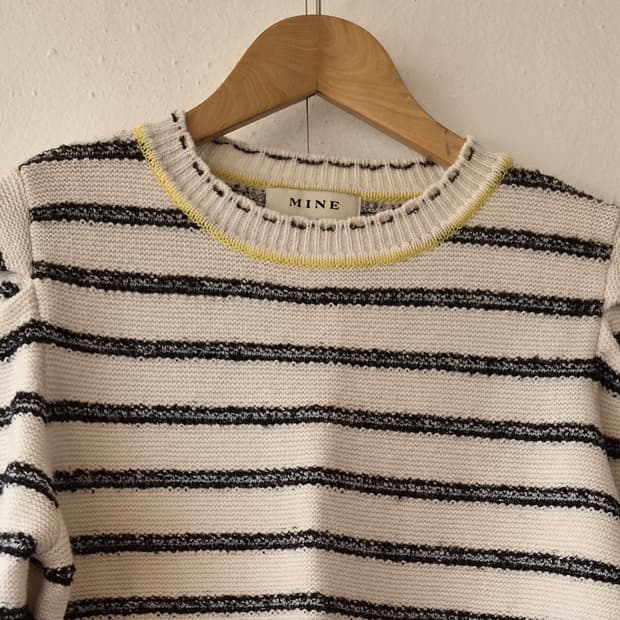 마인 여성 라운드울캐시미어니트 90사이즈