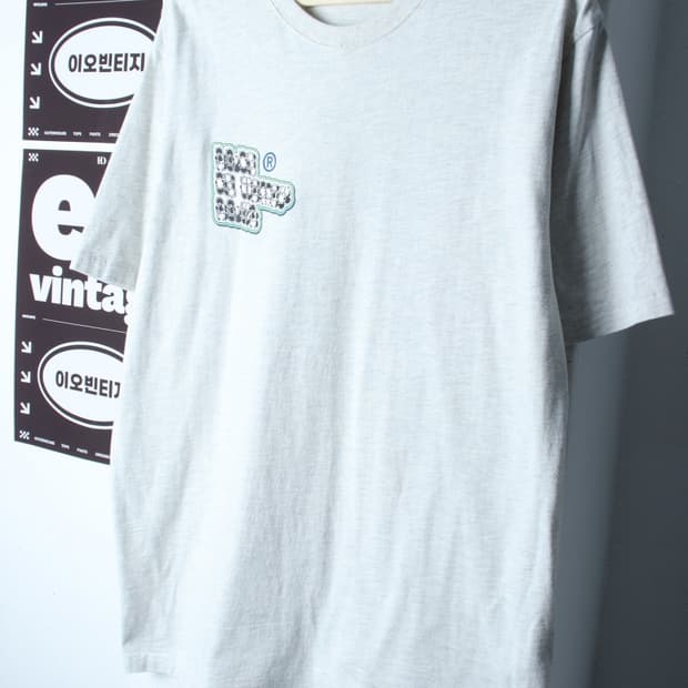(L-XL) 디스이즈네버댓 반팔 티셔츠 멜란지 화이트 스트릿-H32805