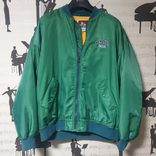 벤 데이비스 나일론 바시티 재팬라인 자켓 L사이즈