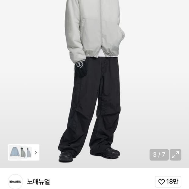 노메뉴얼 라이트 후드 자켓 패딩