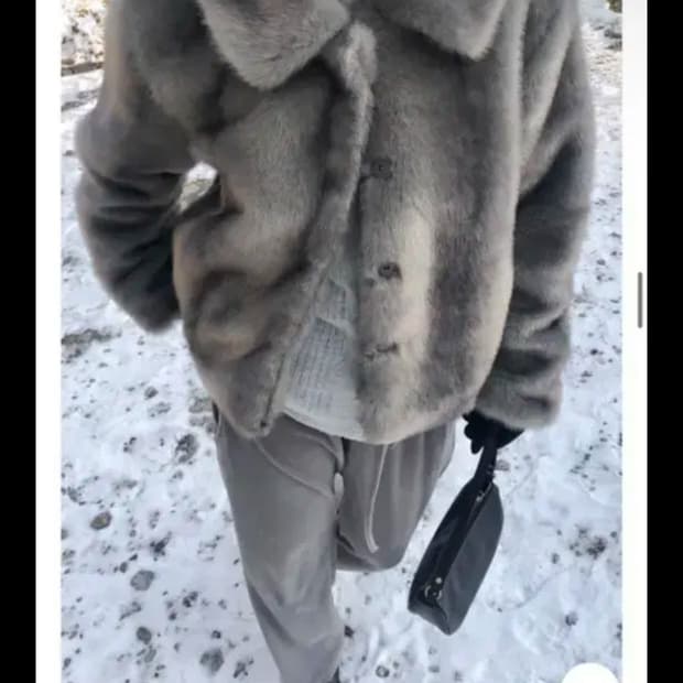 애즈온 퍼자켓 high fur jacket