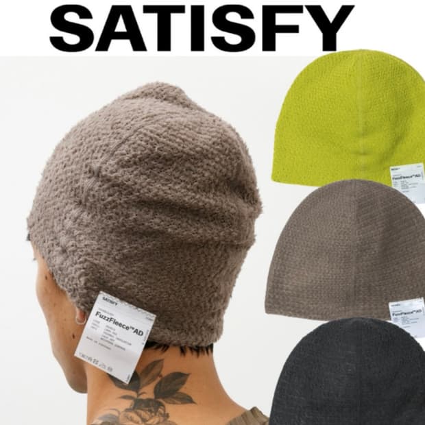 새티스파이 퍼즈 플리스 비니 니트 모자 러닝 방한 SATISFY Fuzz