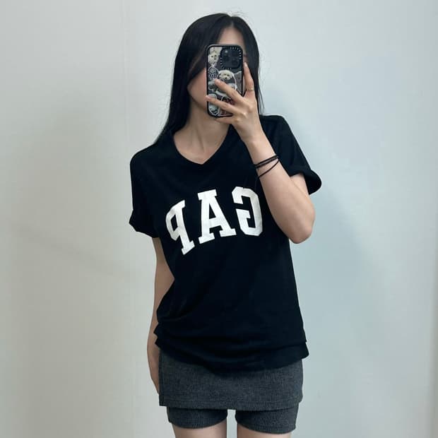 Gap 갭 블랙 반팔 티셔츠