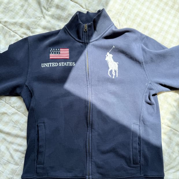 폴로 빅포니 성조기 집업