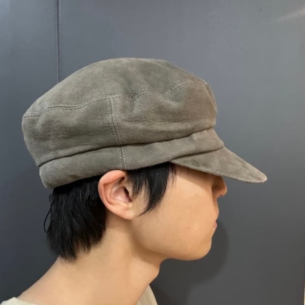 Kijima takayuki goat suede casquette hat