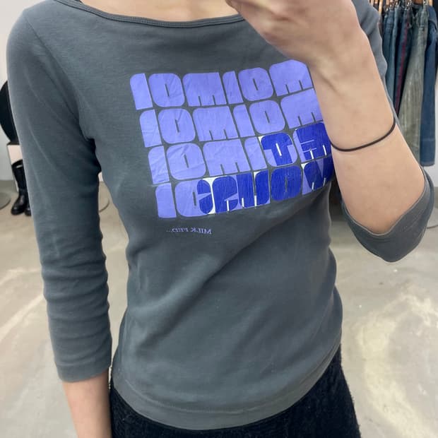 MILK FED 보트넥 티셔츠