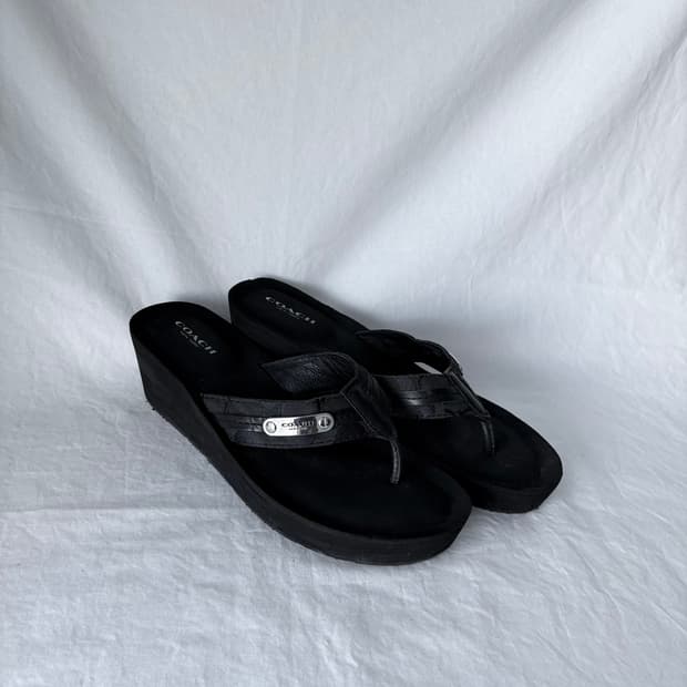Coach patten slide sandals shoes