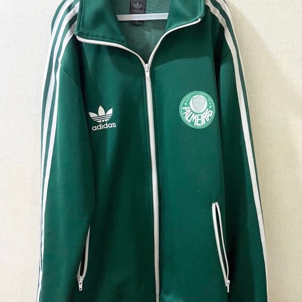 아디다스 팔메이라스 져지 110 축구 트랙탑 초록 흰초 트레이닝 집업 