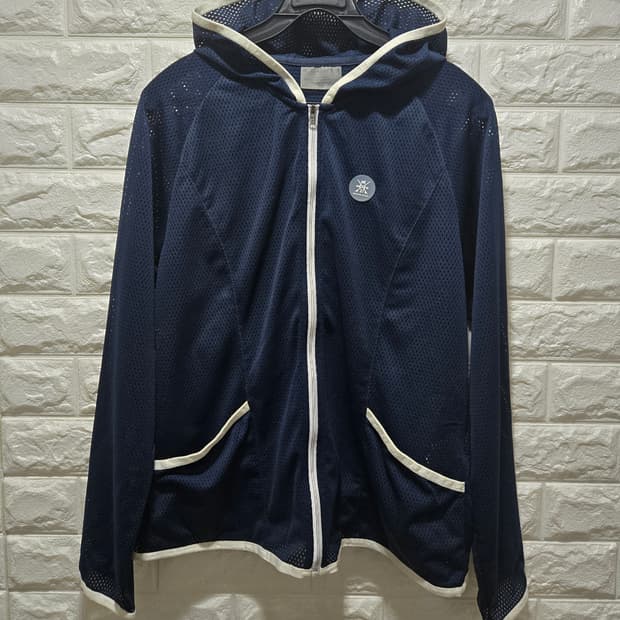 밀레 매쉬 후드집업 자켓 100