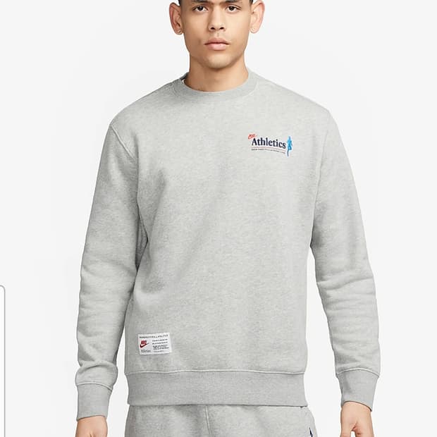 [해외M]나이키 스포츠웨어 원데이 앳 어 타임 기모 스웨트탑 그레이