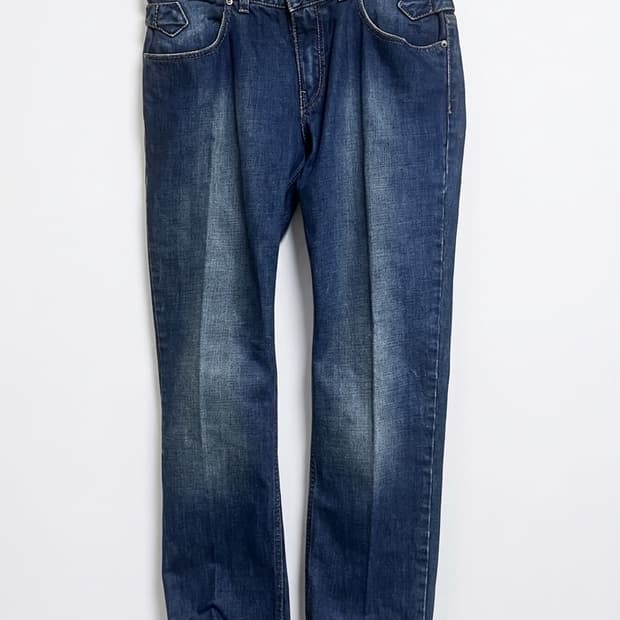 (GUCCI) 아카이브 크레스트 로고 자수 데님