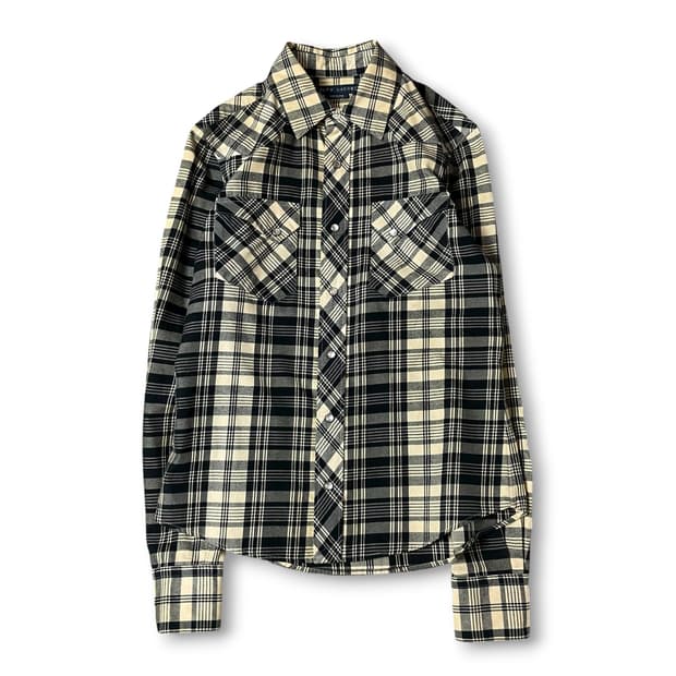 폴로 랄프로렌 블랙 베이지 체크 투포켓 긴팔 셔츠 6