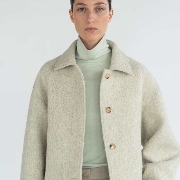 [LFM] 부클 크롭 울코트 (정가43만원 / 럭스핑거마르쉐) *사이즈: