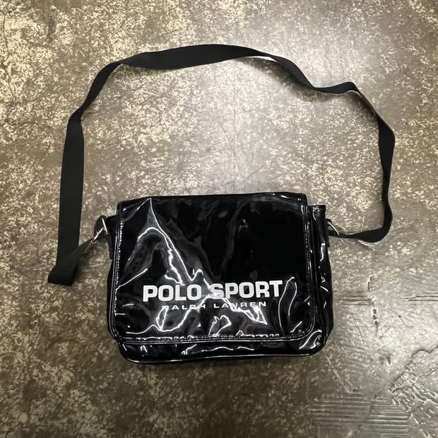 90s 폴로 스포츠 블랙 메신저백