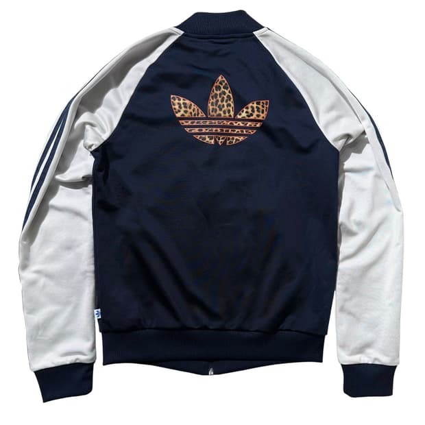 아디다스 슈퍼걸 레오파드 져지 트랙탑 자켓