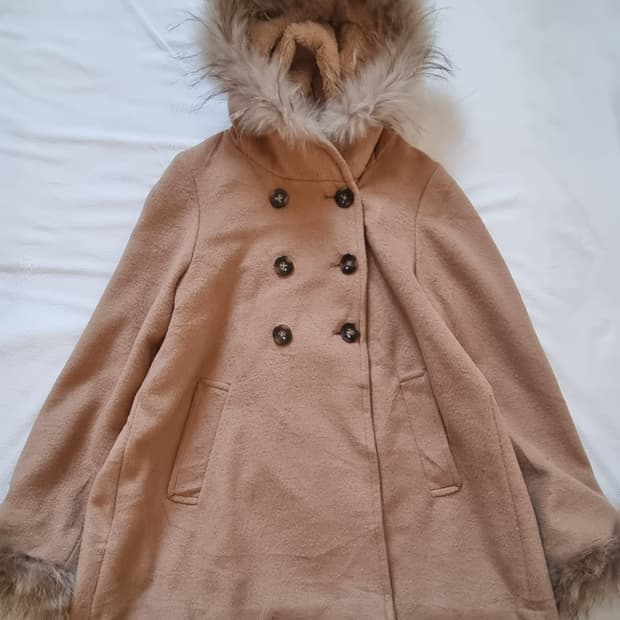 빈티지 모리걸 하구미 퍼 코트