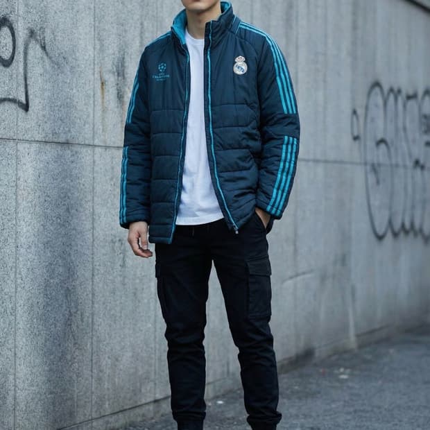 아디다스 레알마드리드 챔스 패딩_L