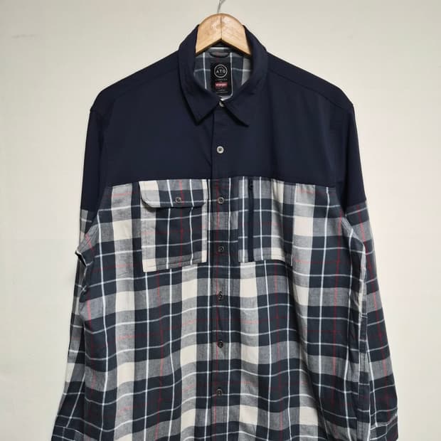 랭글러Wrangler 체크 셔츠 L사이즈 - S332