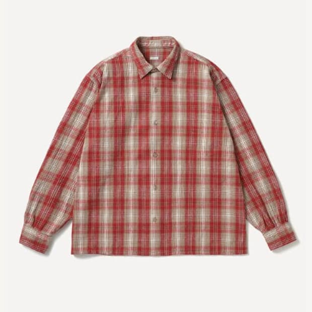 구매) 아프레쎄 빈티지 코튼 실크넵 체크셔츠 (3)