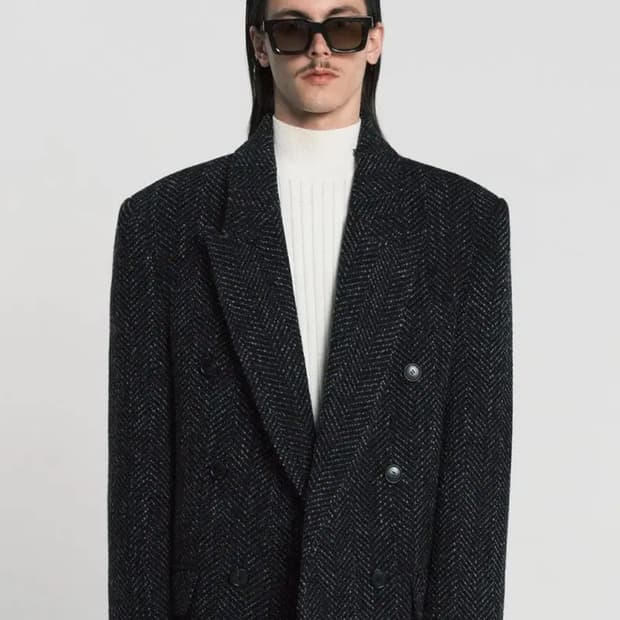 노이스 트위드 자켓 L