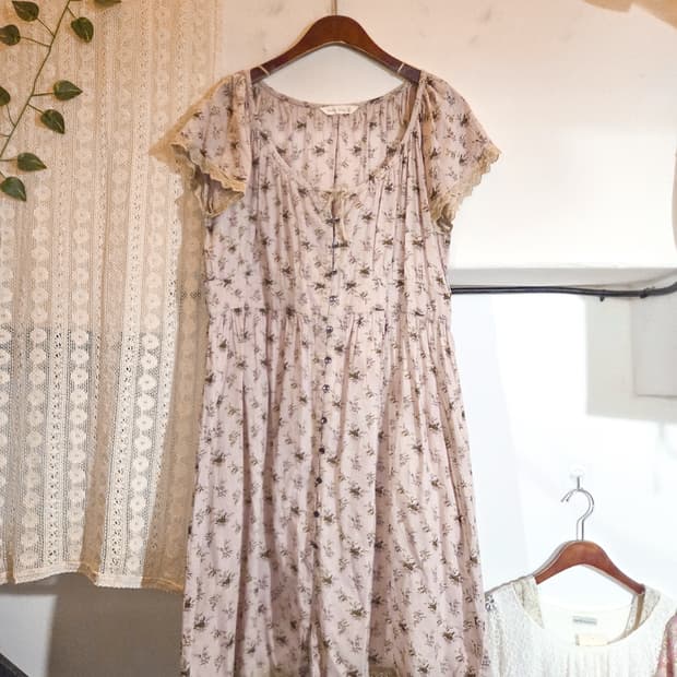 studio clip 잔꽃 버튼업 원피스