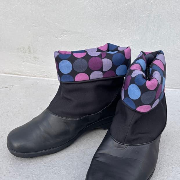 아식스 빈티지 컬러 도트 커프 고어텍스 앵클 부츠