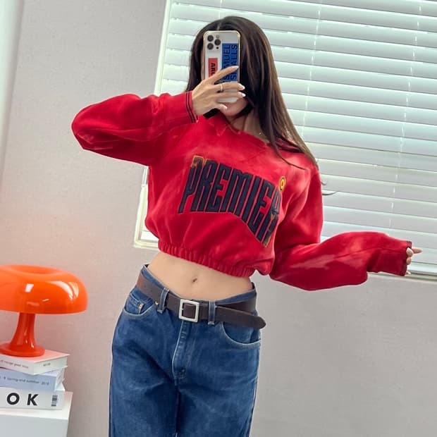 (WOMEN)나이키 크롭 맨투맨-M1457