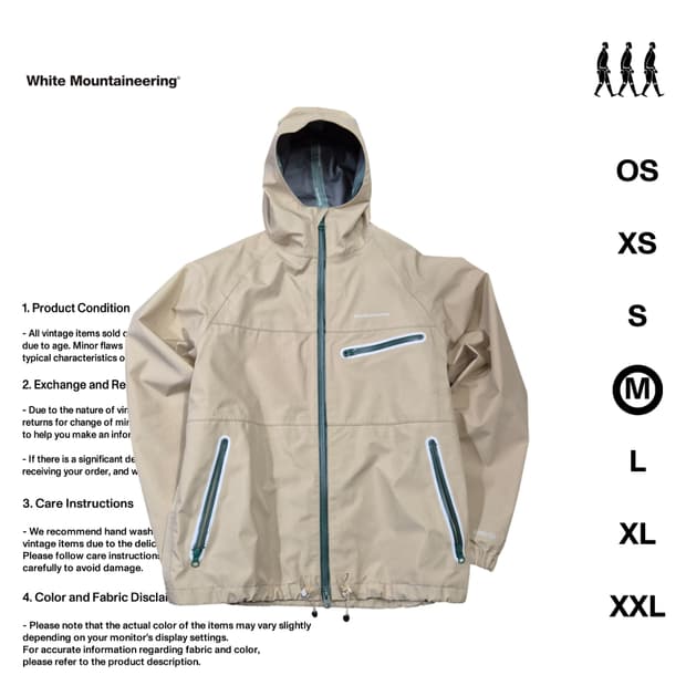 화이트 마운티니어링 고어텍스 M 사이즈 자켓