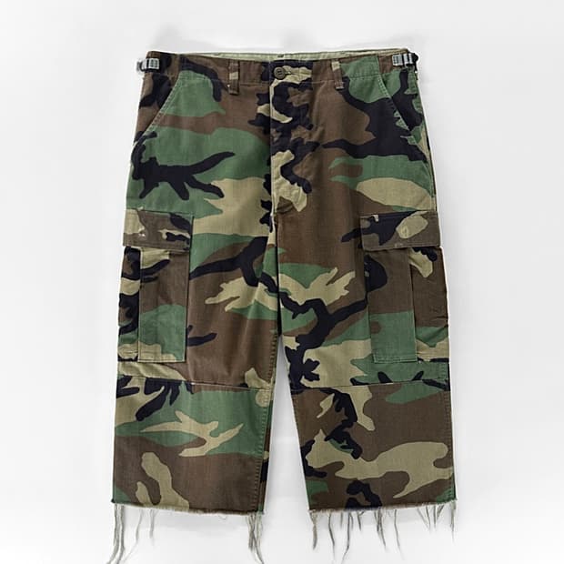 U.S. ARMY 우드랜드 카모 컷 오프 팬츠