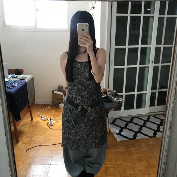 vintage lace pattern one-piece