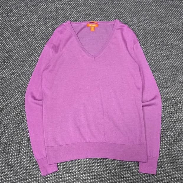 조이프레시 브이넥 메리노울 니트 v1385