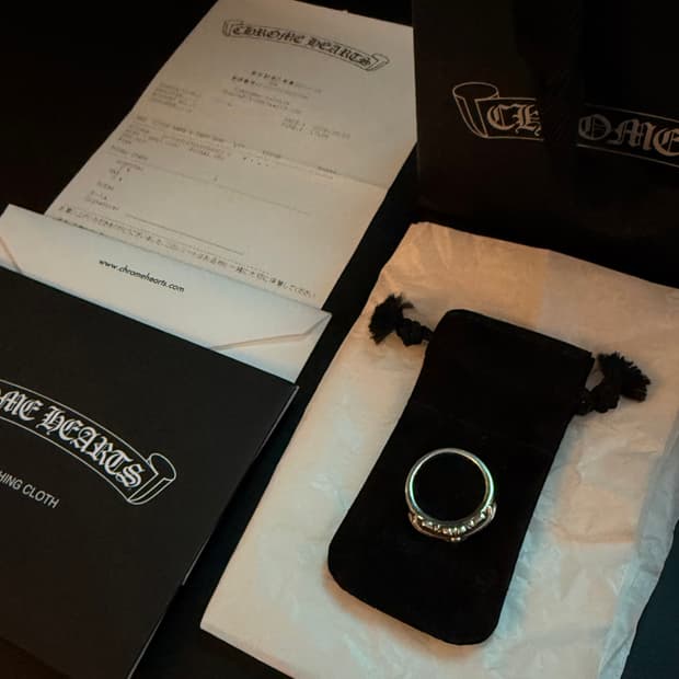 크롬하츠 베이비 플로랄 링 US 8.5