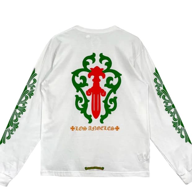 크롬하츠 멀티컬러 롱슬리브, 대거 플로랄 롱슬리브 세트 사이즈 L