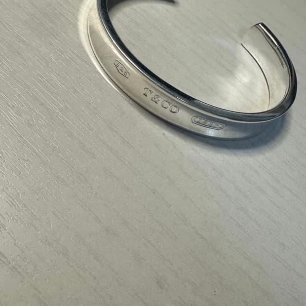 티파니앤코 1837 커프 뱅글 실버 팔찌 정품