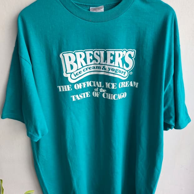 90s Bresler's 아이스크림 요거트시카고  프로모 빈티지 티셔츠 