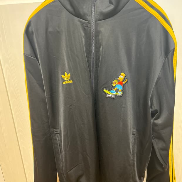 아디다스 심슨 콜라보 트랙탑 블랙/옐로우