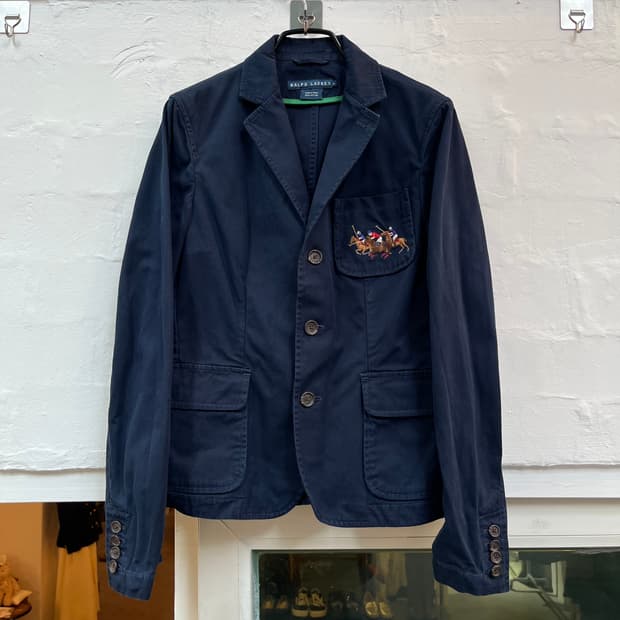 Ralph Lauren 트리플 포니 코튼 블레이저 6