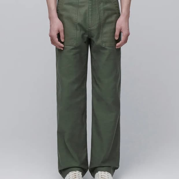 무신사스탠다드 레플리카 퍼티그 팬츠 세이지 그린 33