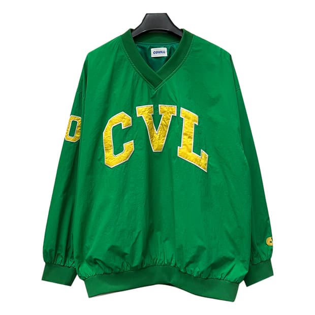 COVILL 브이넥 오버핏 나일론 웜업 FREE