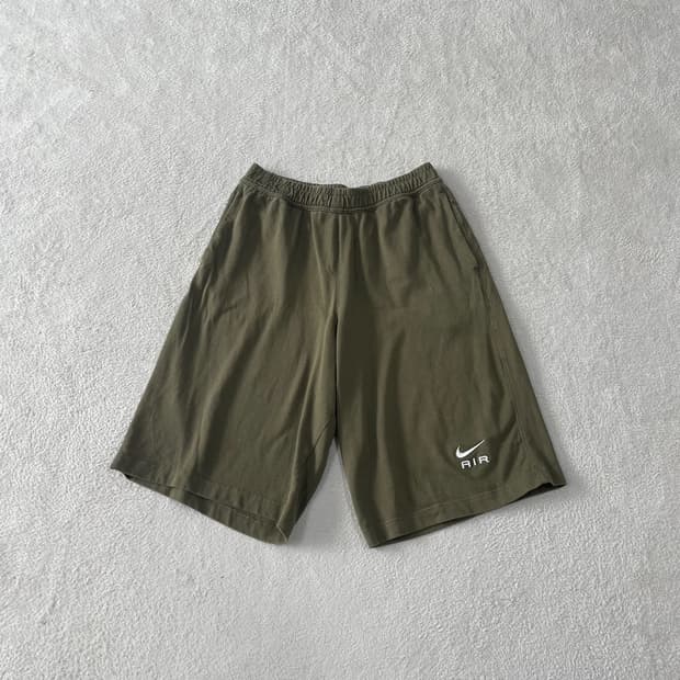 L 나이키 카키 버뮤다 쇼츠 반바지